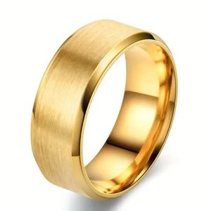COPY - New Stainless Steel 8mm gold band ring most sizes available